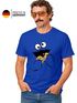Herren T-Shirt Krümelmonster Keks Cookie Monster Fasching Karneval Kostüm Moonworks®preview