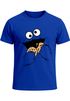 Herren T-Shirt Krümelmonster Keks Cookie Monster Fasching Karneval Kostüm Moonworks®preview