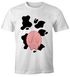 Herren T-Shirt Kuh Kostüm Verkleidung Karneval Fasching Fastnacht lustig Fun-Shirt Moonworks®preview