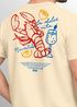 Herren T-Shirt La Dolce Vita Club – Sommer Grafikshirt mit Hummer Zitrone Wein Printshirt – Italien Lifestyle Neverless® preview
