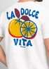 Herren T-Shirt La Dolce Vita | Sommer Grafikshirt mit Zitrusfrucht Retro Print | Italien Lifestyle Design Printshirt  Kurzarm Baumwolle Neverless® preview