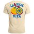 Herren T-Shirt La Dolce Vita | Sommer Grafikshirt mit Zitrusfrucht Retro Print | Italien Lifestyle Design Printshirt  Kurzarm Baumwolle Neverless® preview