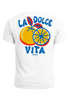 Herren T-Shirt La Dolce Vita Sommer Grafikshirt mit Zitrusfrucht Retro Print Italien Lifestyle Design Printshirt Neverless® preview