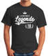 Herren T-Shirt Lebende Legende {style_variation_string}. Geburtstag Athletic Krone Fun-Shirt Moonworks®preview
