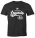 Herren T-Shirt Lebende Legende {style_variation_string}. Geburtstag Athletic Krone Fun-Shirt Moonworks®preview
