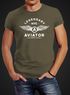 Herren T-Shirt Legendary NYC Aviator Air Force Luftwaffe Flügel Fashion Streetstyle Neverless® preview