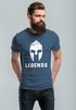 Herren T-Shirt Legends Sparta Spartaner Helm Neverless Slim Fit Neverless®preview