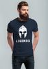 Herren T-Shirt Legends Sparta Spartaner Helm Neverless Slim Fit Neverless®preview