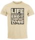 Herren T-Shirt Life begins at the end of your Comfort Zone Zitat Quote Outdoor Survival Fashion Streetstyle Neverless®preview