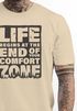 Herren T-Shirt Life begins at the end of your Comfort Zone Zitat Quote Outdoor Survival Fashion Streetstyle Neverless®preview