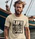 Herren T-Shirt Life begins at the end of your Comfort Zone Zitat Quote Outdoor Survival Fashion Streetstyle Neverless®preview