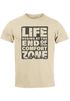 Herren T-Shirt Life begins at the end of your Comfort Zone Zitat Quote Outdoor Survival Fashion Streetstyle Neverless®preview