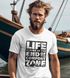 Herren T-Shirt Life begins at the end of your Comfort Zone Zitat Quote Outdoor Survival Fashion Streetstyle Neverless®preview