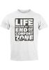 Herren T-Shirt Life begins at the end of your Comfort Zone Zitat Quote Outdoor Survival Fashion Streetstyle Neverless®preview