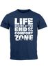 Herren T-Shirt Life begins at the end of your Comfort Zone Zitat Quote Outdoor Survival Fashion Streetstyle Neverless®preview