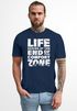 Herren T-Shirt Life begins at the end of your Comfort Zone Zitat Quote Outdoor Survival Fashion Streetstyle Neverless®preview