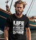 Herren T-Shirt Life begins at the end of your Comfort Zone Zitat Quote Outdoor Survival Fashion Streetstyle Neverless®preview