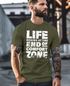 Herren T-Shirt Life begins at the end of your Comfort Zone Zitat Quote Outdoor Survival Fashion Streetstyle Neverless®preview