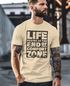 Herren T-Shirt Life begins at the end of your Comfort Zone Zitat Quote Outdoor Survival Fashion Streetstyle Neverless®preview