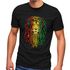 Herren T-Shirt Löwe Jamaica Reaggae Musik Rasta Lion Printshirt Fashion Streetstyle Neverless®preview