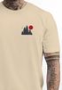 Herren T-Shirt Logo Print Wald Silhouette Natur Aufdruck Outdoor Fashion Basicshirt Streetstyle Neverless®preview