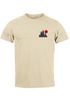 Herren T-Shirt Logo Print Wald Silhouette Natur Aufdruck Outdoor Fashion Basicshirt Streetstyle Neverless®preview