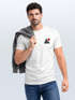 Herren T-Shirt Logo Print Wald Silhouette Natur Aufdruck Outdoor Fashion Basicshirt Streetstyle Neverless®preview