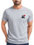 Herren T-Shirt Logo Print Wald Silhouette Natur Aufdruck Outdoor Fashion Basicshirt Streetstyle Neverless®preview