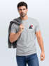 Herren T-Shirt Logo Print Wald Silhouette Natur Aufdruck Outdoor Fashion Basicshirt Streetstyle Neverless®preview
