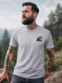 Herren T-Shirt Logo Print Wald Silhouette Natur Aufdruck Outdoor Fashion Basicshirt Streetstyle Neverless®preview