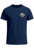 Herren T-Shirt Logoprint Gebirge Naturmotiv Printshirt Outdoor Fashion Männer Streetstyle Neverless®preview