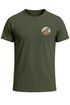 Herren T-Shirt Logoprint Gebirge Naturmotiv Printshirt Outdoor Fashion Männer Streetstyle Neverless®preview