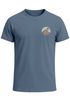 Herren T-Shirt Logoprint Gebirge Naturmotiv Printshirt Outdoor Fashion Männer Streetstyle Neverless®preview