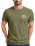 Herren T-Shirt Logoprint Gebirge Naturmotiv Printshirt Outdoor Fashion Männer Streetstyle Neverless®preview