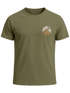 Herren T-Shirt Logoprint Gebirge Naturmotiv Printshirt Outdoor Fashion Männer Streetstyle Neverless®preview