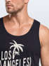 Herren T-Shirt Los Angeles Beach Palmen Surf Print Slim Fit Neverless®preview