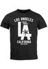 Herren T-Shirt Los Angeles California LA Palme Slim Fit Neverless®preview