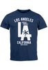 Herren T-Shirt Los Angeles California LA Palme Slim Fit Neverless®preview