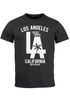 Herren T-Shirt Los Angeles California LA Palme Slim Fit Neverless®preview