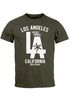 Herren T-Shirt Los Angeles California LA Palme Slim Fit Neverless®preview
