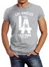 Herren T-Shirt Los Angeles California LA Palme Slim Fit Neverless®preview