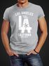 Herren T-Shirt Los Angeles California LA Palme Slim Fit Neverless®preview