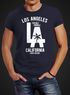 Herren T-Shirt Los Angeles California LA Palme Slim Fit Neverless®preview