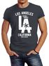 Herren T-Shirt Los Angeles California LA Palme Slim Fit Neverless®preview
