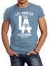 Herren T-Shirt Los Angeles California LA Palme Slim Fit Neverless®preview