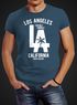 Herren T-Shirt Los Angeles California LA Palme Slim Fit Neverless®preview
