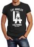 Herren T-Shirt Los Angeles California LA Palme Slim Fit Neverless®preview