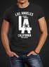 Herren T-Shirt Los Angeles California LA Palme Slim Fit Neverless®preview