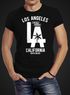 Herren T-Shirt Los Angeles California LA Palme Slim Fit Neverless®preview