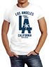 Herren T-Shirt Los Angeles California LA Palme Slim Fit Neverless®preview